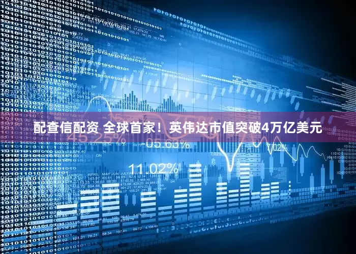 配查信配资 全球首家！英伟达市值突破4万亿美元